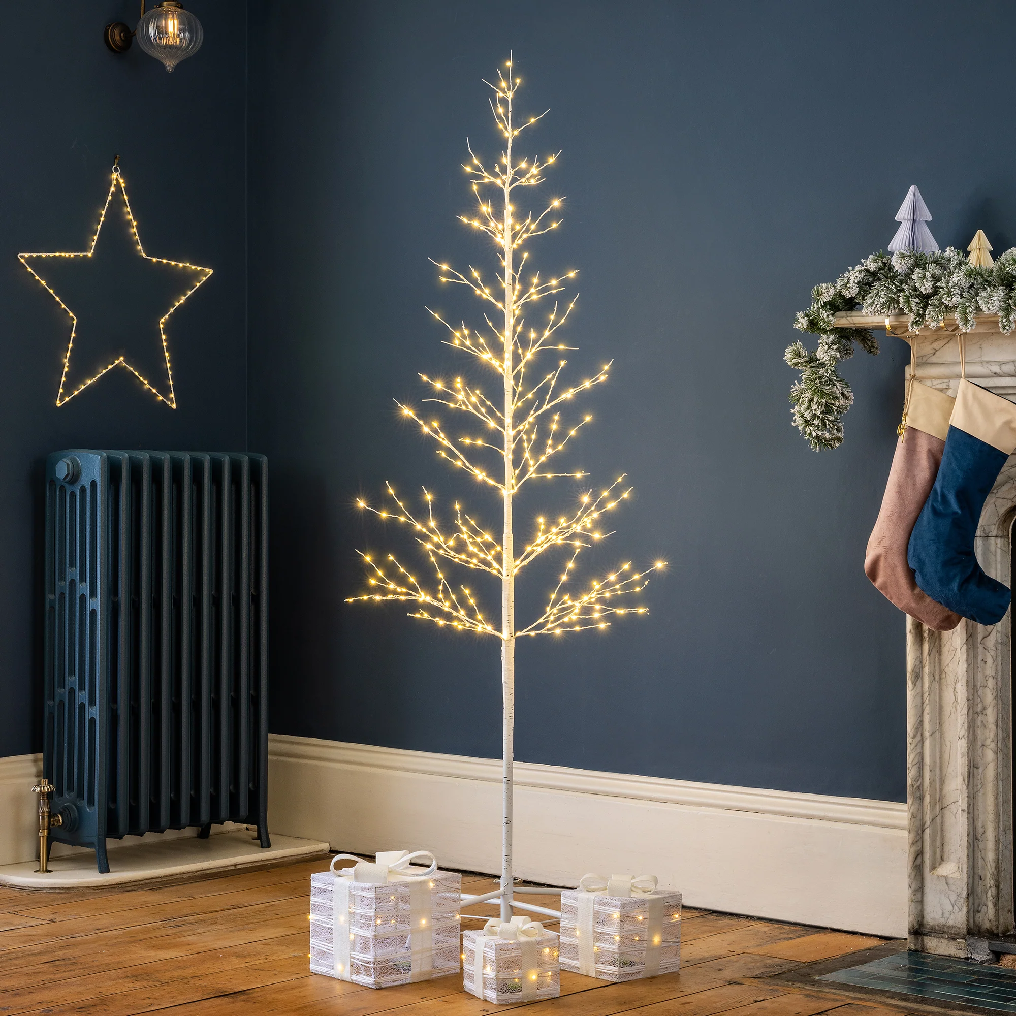 White Twig Tree With Lights - Image 4