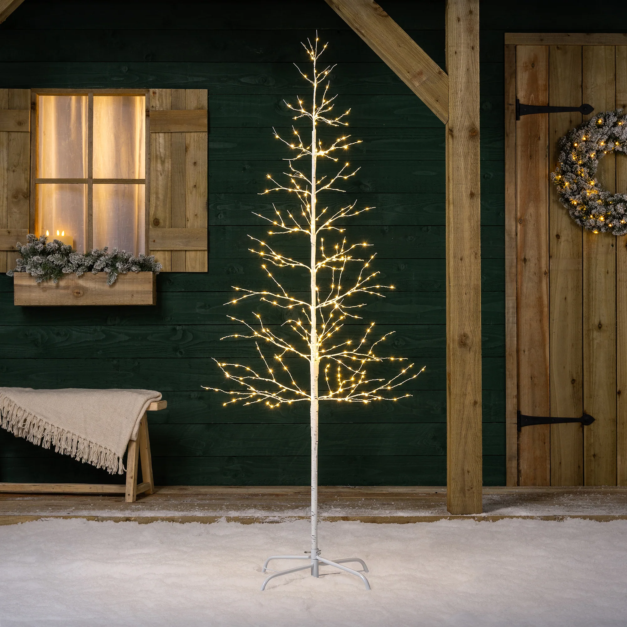 White Twig Tree With Lights - Image 5
