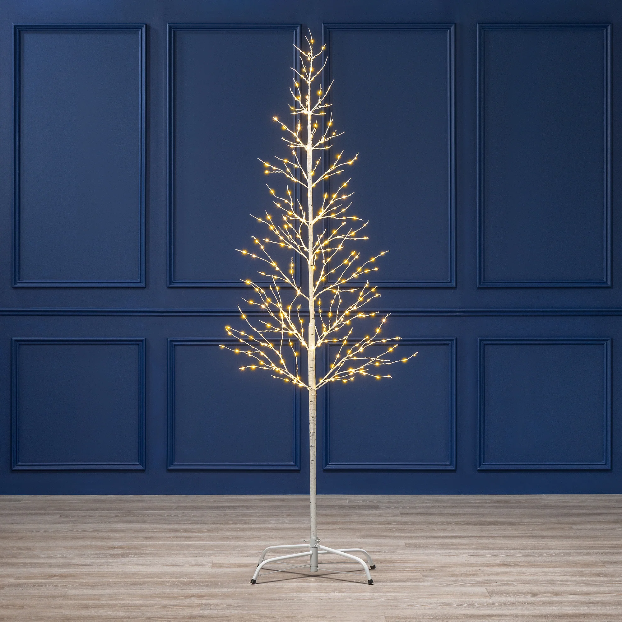 White Twig Tree With Lights - Image 6