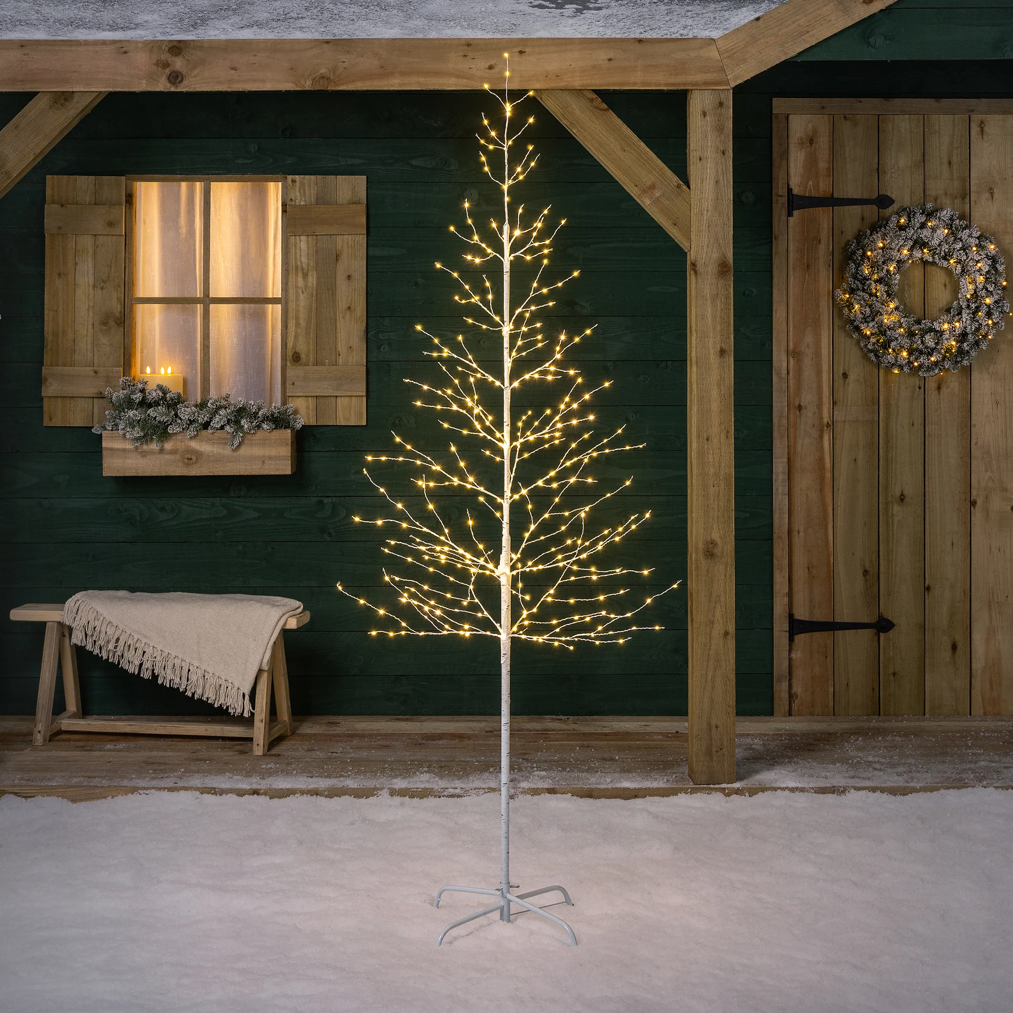 White Twig Tree With Lights - Image 8