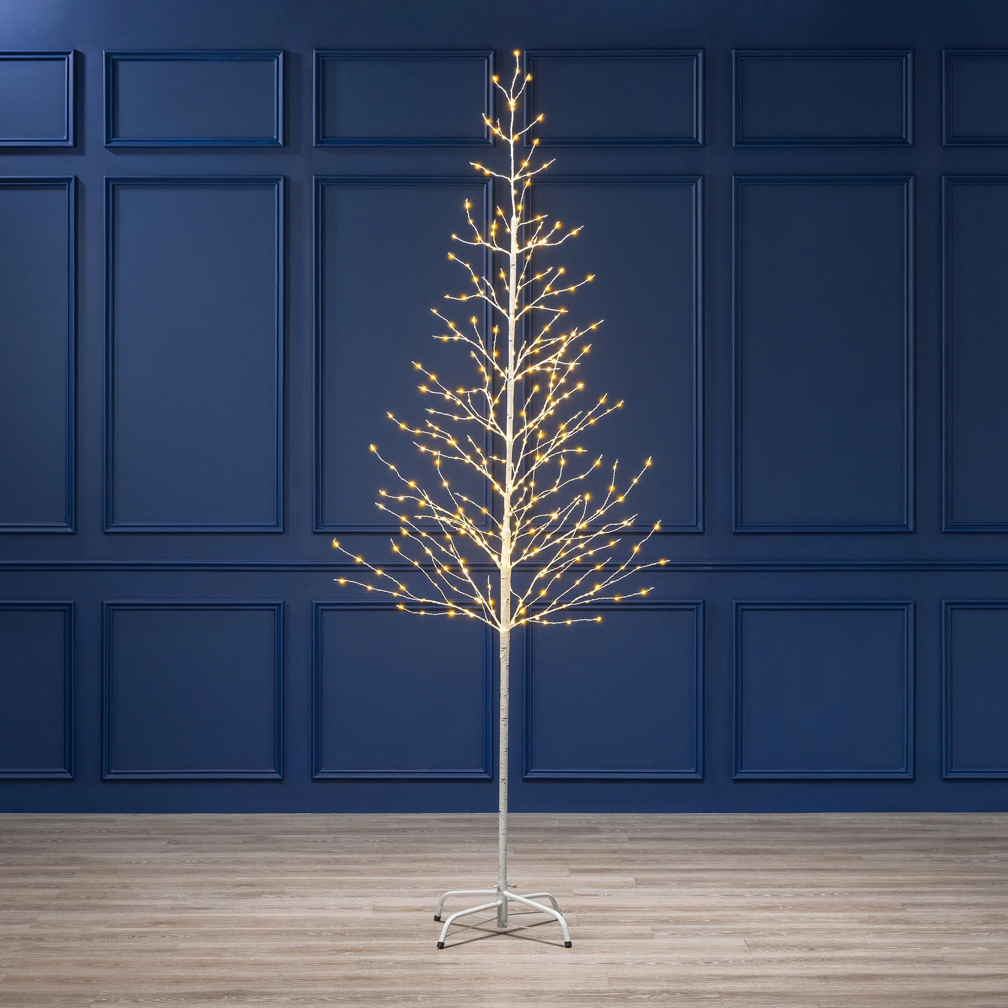 White Twig Tree With Lights - Image 9